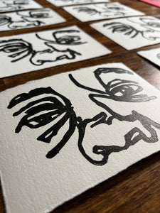 Glimpse #1 Linocut Print