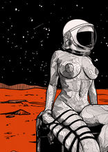 Load image into Gallery viewer, MARS SPACEGIRL | CANVAS PRINT
