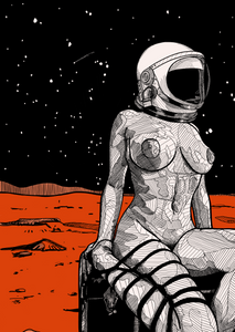 MARS SPACEGIRL | CANVAS PRINT