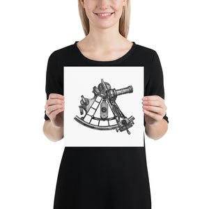 Sextant Illustration (10x10)