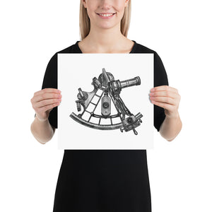 Sextant Illustration (10x10)