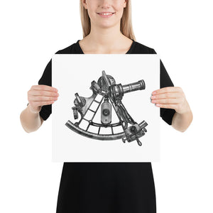 Sextant Illustration (10x10)