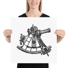 Load image into Gallery viewer, Sextant Illustration (10x10)
