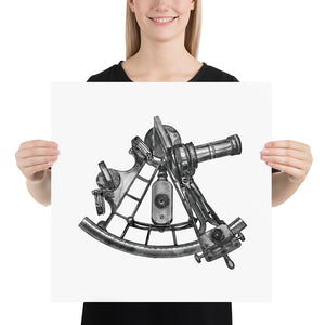 Sextant Illustration (10x10)