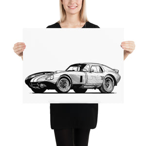 CSX2287 SHELBY DAYTONA COBRA COUPE | POSTER PRINTS