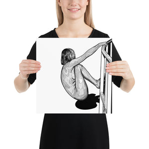 HANGING ON FIGURE STUDY | POSTER PRINTS