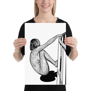 HANGING ON FIGURE STUDY | POSTER PRINTS