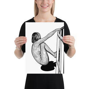 HANGING ON FIGURE STUDY | POSTER PRINTS