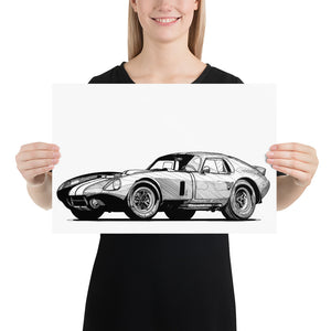 CSX2287 SHELBY DAYTONA COBRA COUPE | POSTER PRINTS