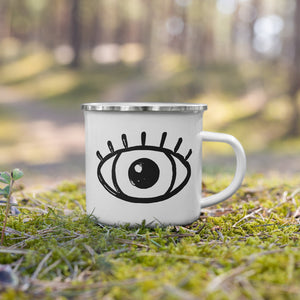 EYE ENAMEL CUP (Black Logo)