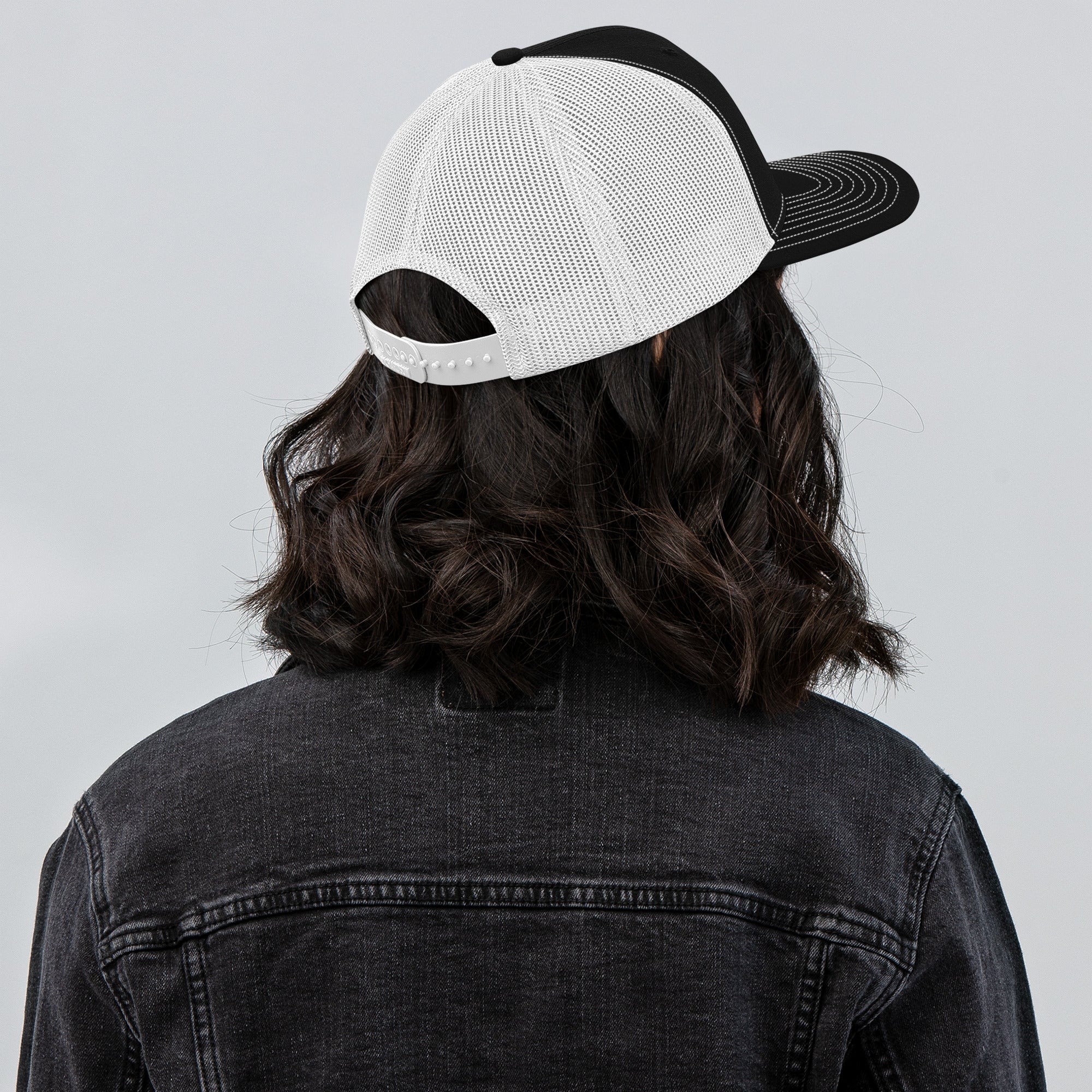 Mesh Back Eyes Snapback Hat